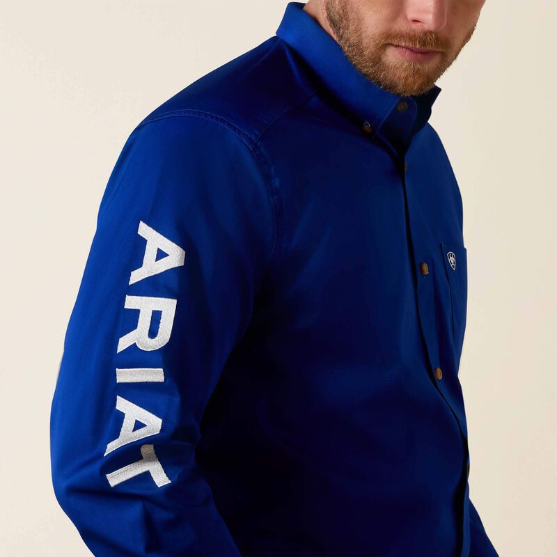 Ariat Team Logo Twill classic fit shirt - Ultramarine/White