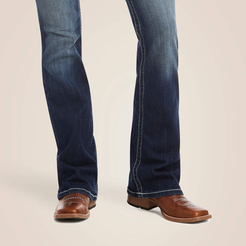 Ariat R.E.A.L. mid rise stretch Entwined boot cut jean