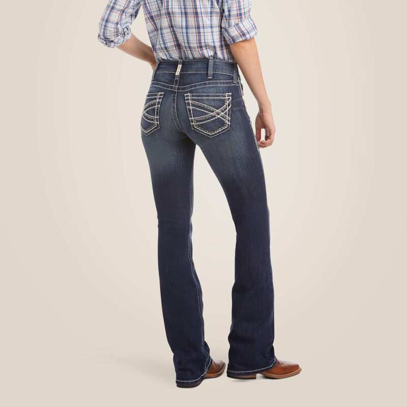 Ariat R.E.A.L. mid rise stretch Entwined boot cut jean