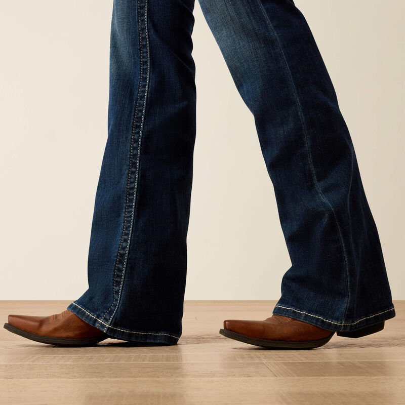 Ariat R.E.A.L. Mid Rise Stretch Entwined Festival Boot Cut Jean