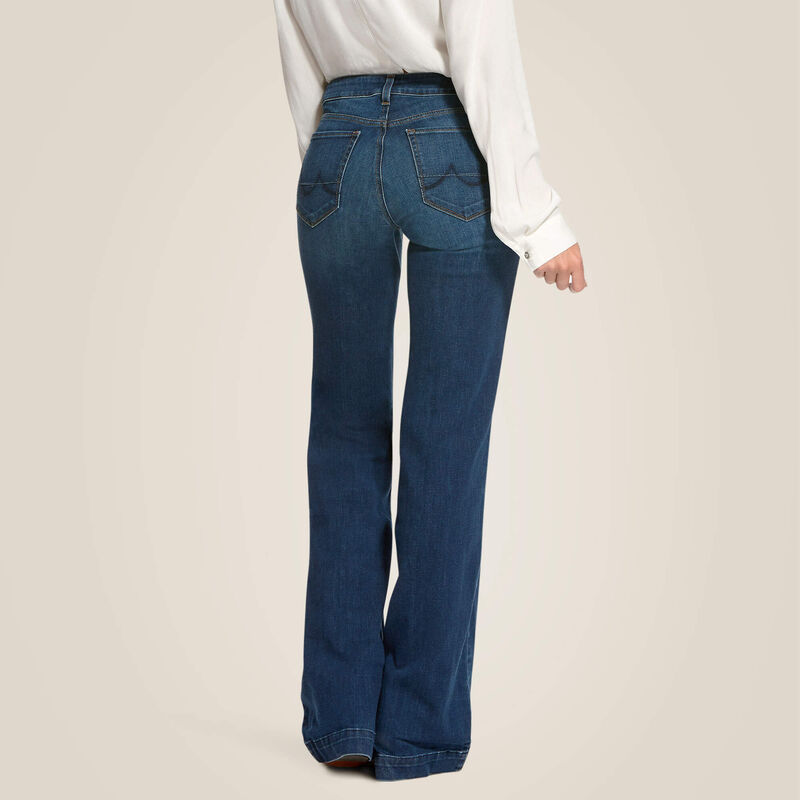 Ariat Trouser Mid Rise Stretch Kelsea Wide Leg Jean