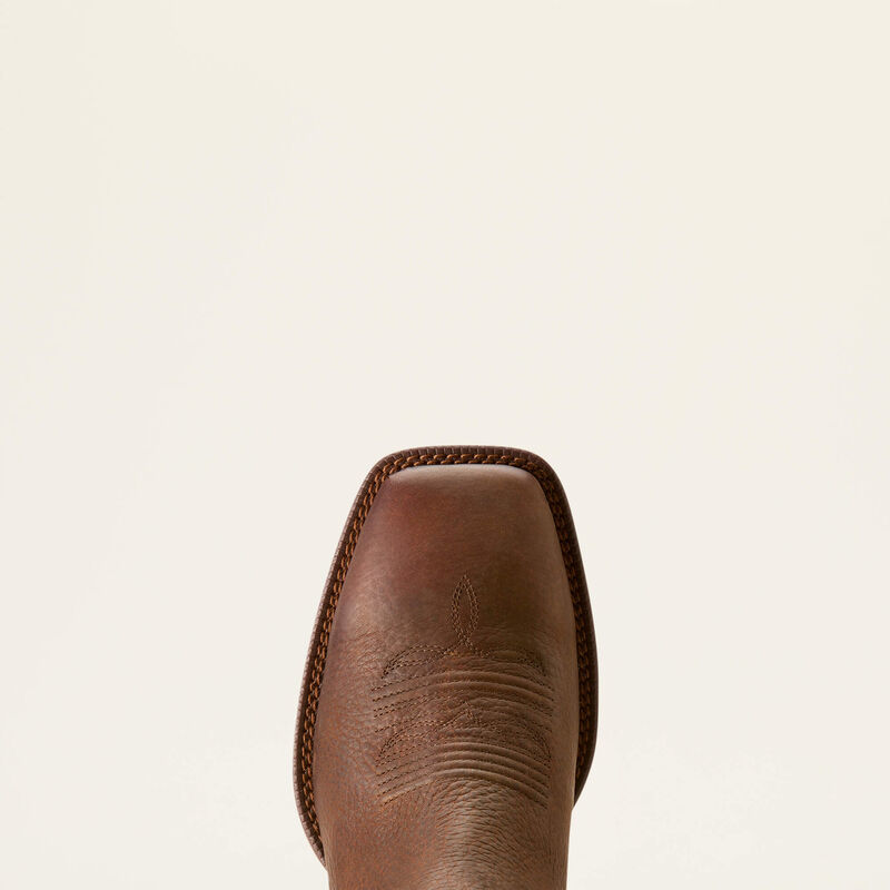 Ariat Booker Chelsea Wide Square Toe Western Boot - Brown Oiled Rowdy