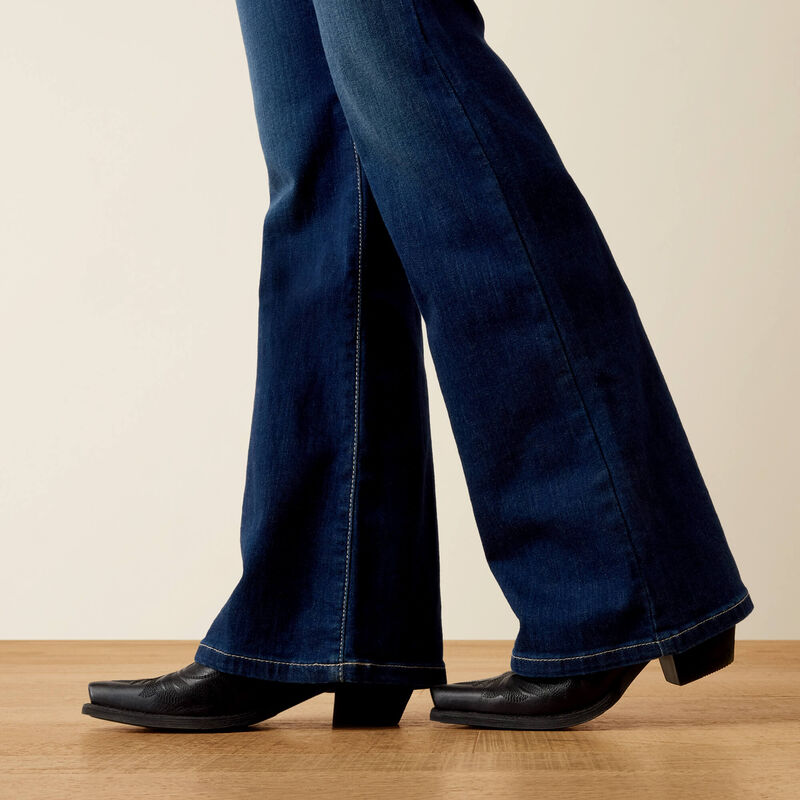 Ariat Round Up Collins D Toe Western Boot - Supple Black