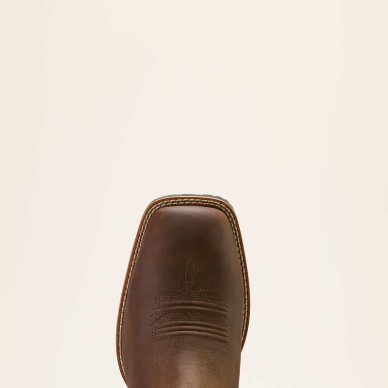 Ariat Hybrid Ranchwork Waterproof Cowboy Boot - Taver Taupe/Dark Denim