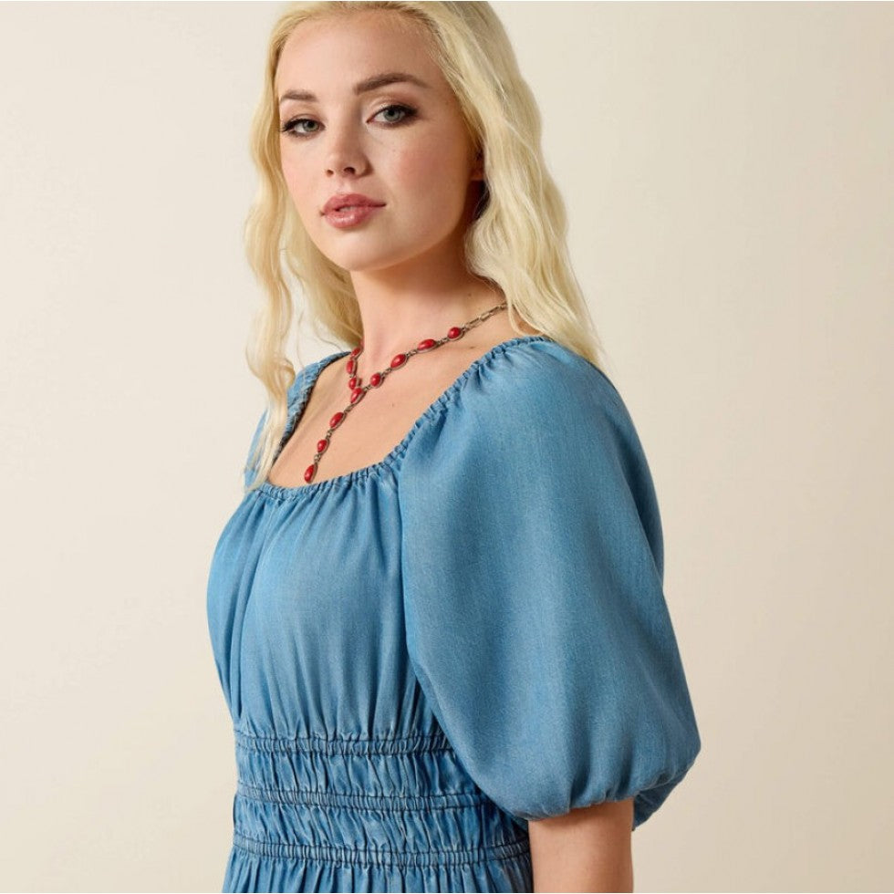 Ariat Juliet dress - Light Wash Indigo *SALE*
