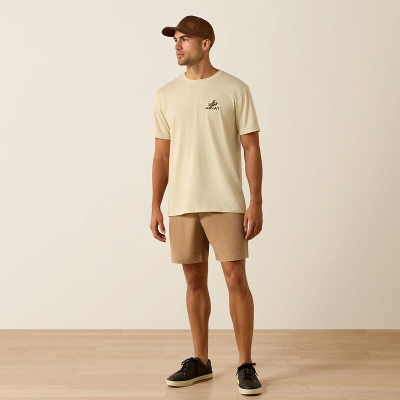 Ariat Ride Em Cowboy Classic Fit T-Shirt - Natural