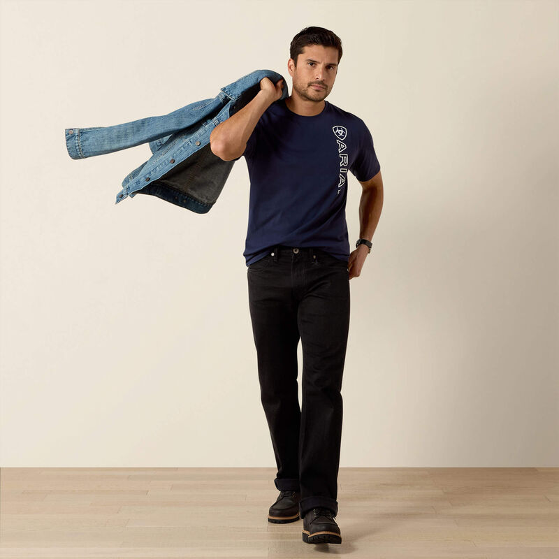 Ariat Vertical Logo T-Shirt - Navy
