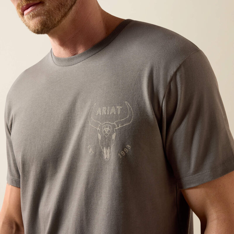Ariat Desert Badge Tradition Classic Fit T-Shirt - Smoked Pearl