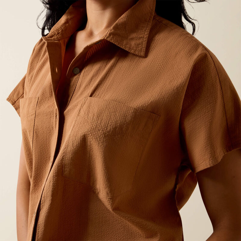 Ariat Vacation Shirt - Saddle Brown