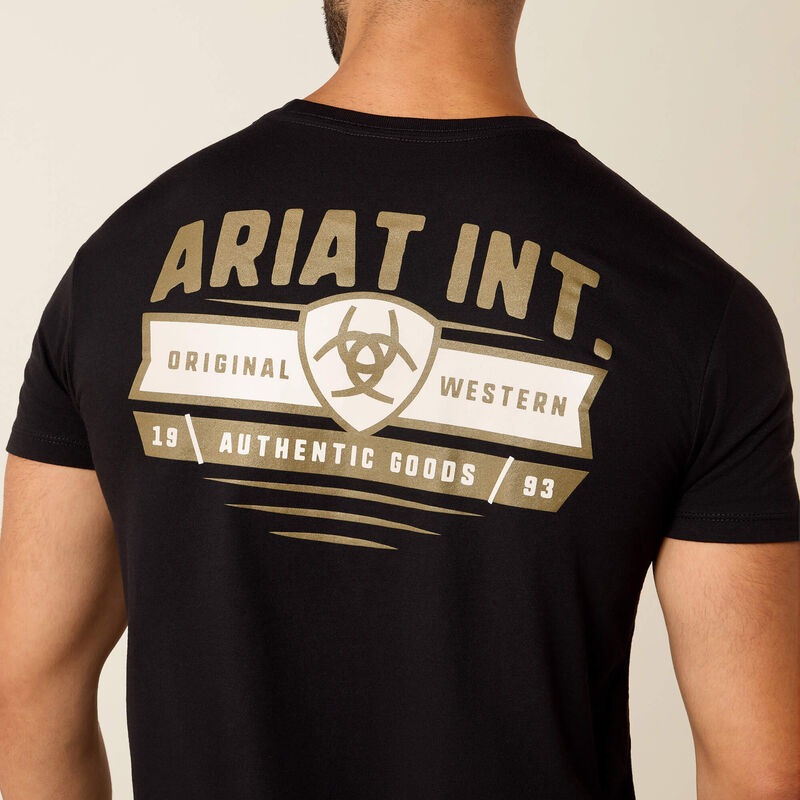 Ariat Banner Badge T-Shirt - Black