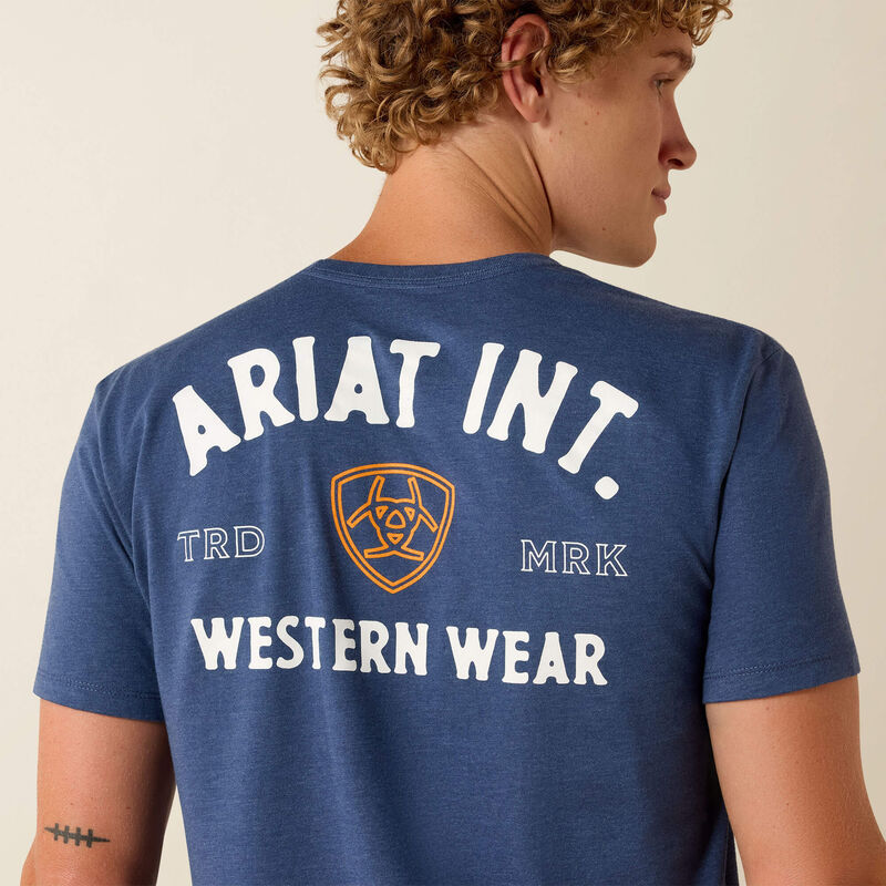 Ariat Outline Shop T-Shirt - Navy Heather
