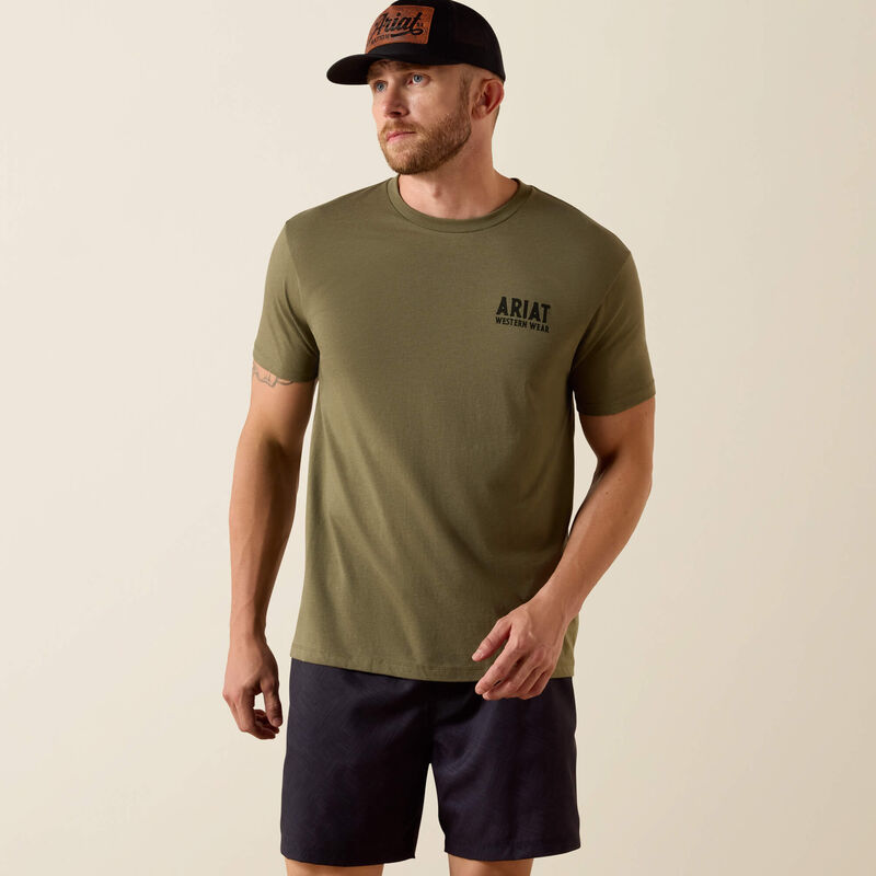 Ariat Outline Shop T-Shirt - Military Heather