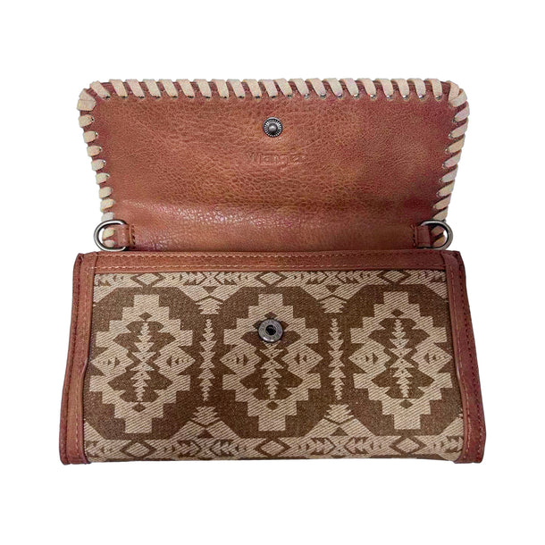 Wrangler Southwestern print wallet/wristlet - Brown