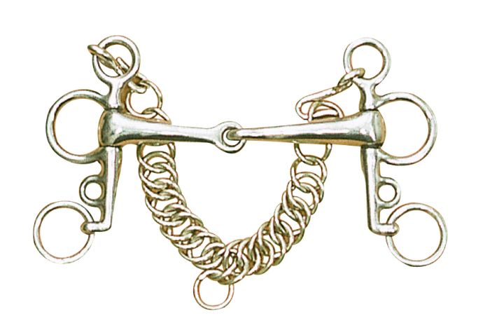 Centaur jointed mouth pelham bit - 4 3/4''