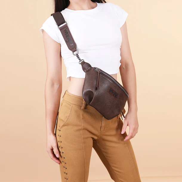Wrangler Fanny Pack belt sling bag - Coffee *SALE*