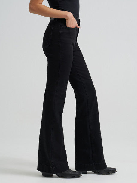 Wrangler Bespoke High Rise trouser jean - Black