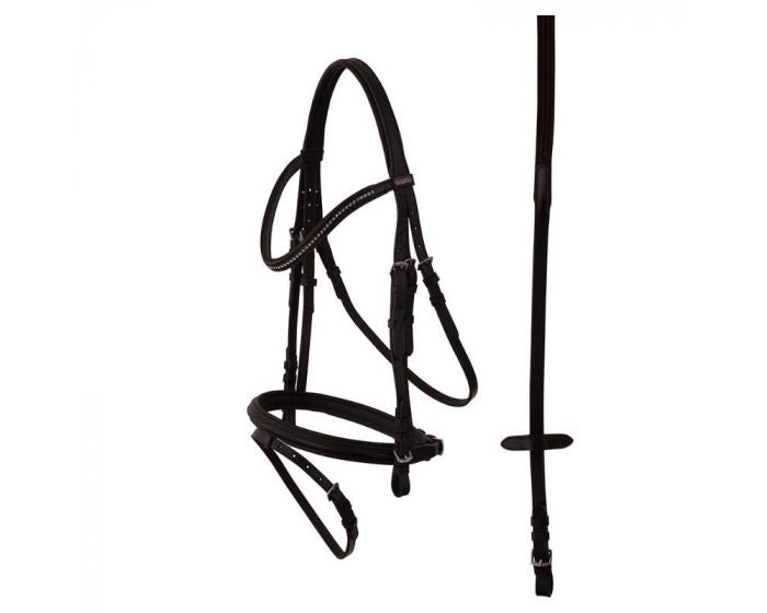 Premiere Tours Padded Flash bridle - Full