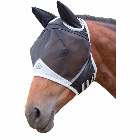 Shires Fine Mesh fly mask with ears