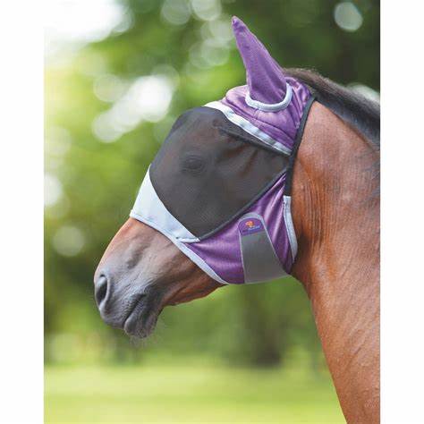 Shires Deluxe fly mask with ears
