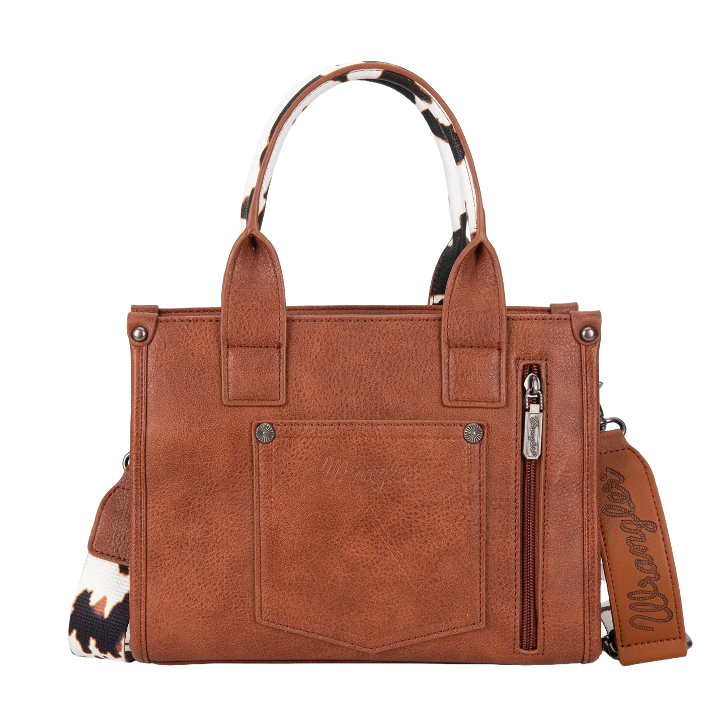 Wrangler Cow Print Concealed Carry Tote/Crossbody - Cow Print