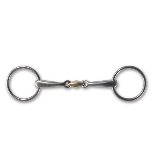 BR Bridon loose ring double jointed bit - 15cm