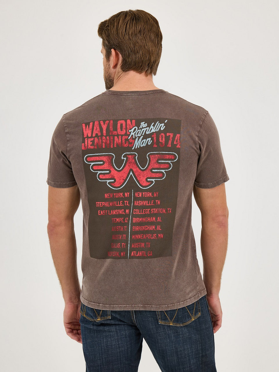 Wrangler Waylon Jennings graphic tee - Brown