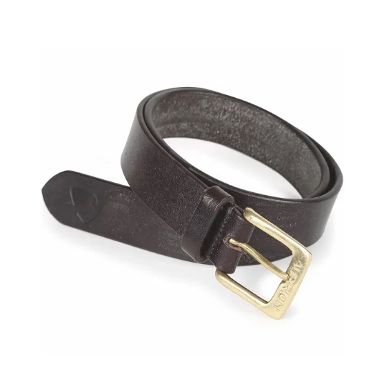 Ceinture en cuir marron Aubrion