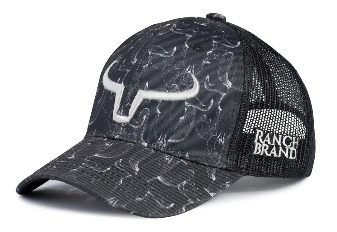 Ranch Brand Women's Ponytail Cap - Wild West | Silver Logo