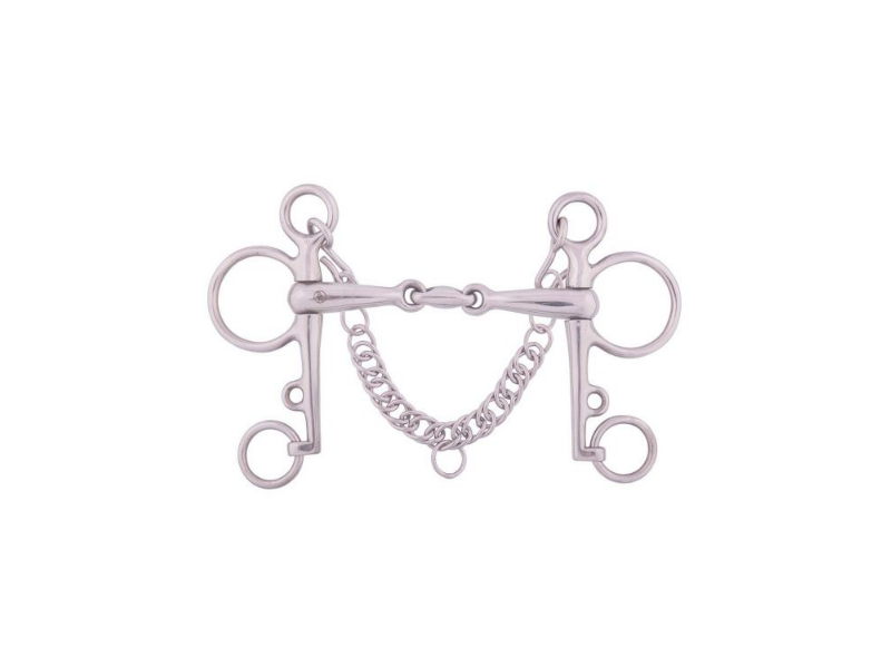 BR solid double broken pelham - 13.5cm