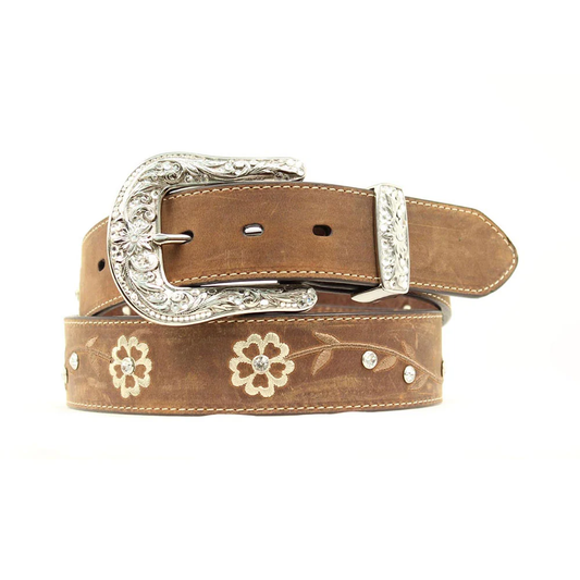 Ariat floral rhinestone concho belt