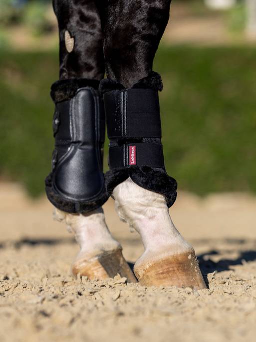 LeMieux fleece edged mesh brushing boots