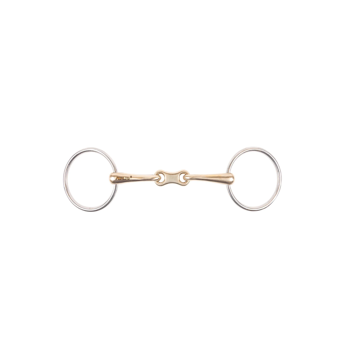 Mors à anneau libre Metalab à maillons français en argent allemand - 5 3/4''