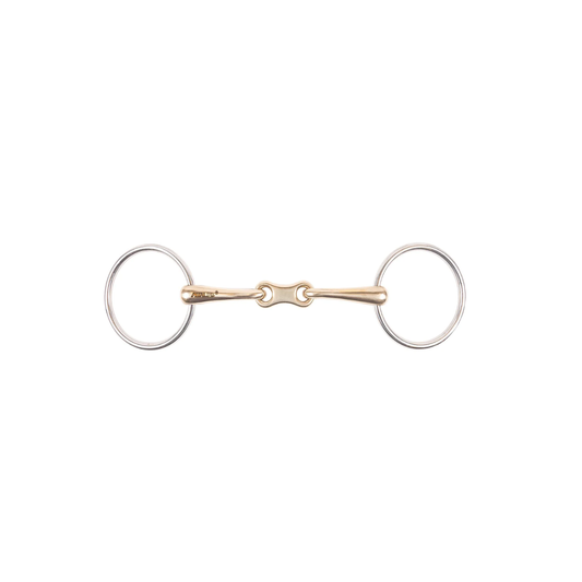 Mors à anneau libre Metalab à maillons français en argent allemand - 5 3/4''