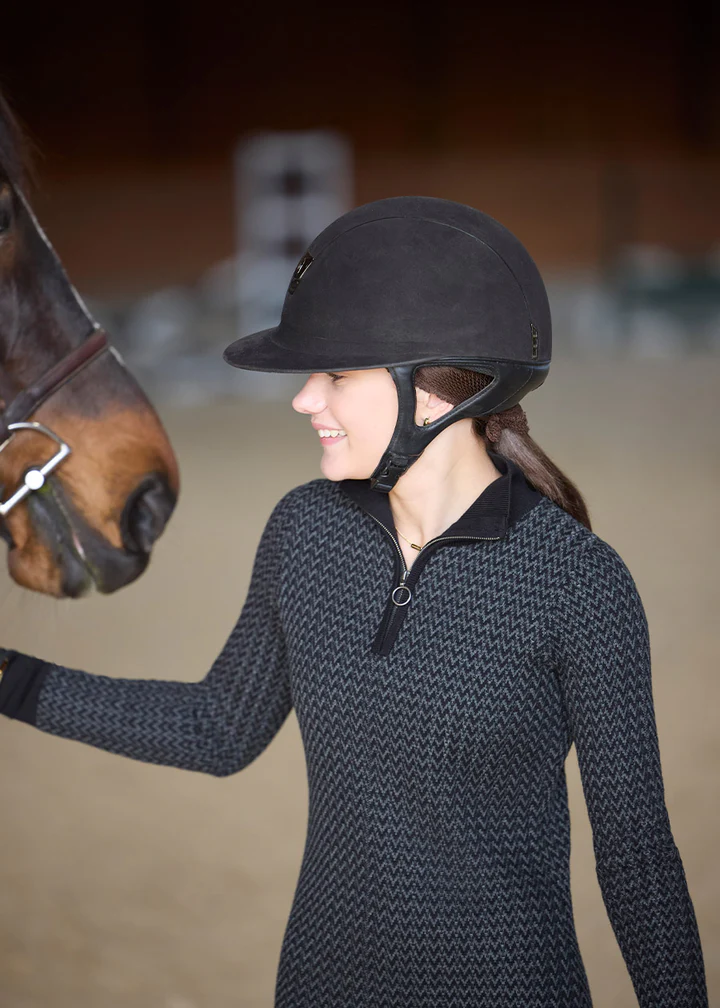 Ariat Quarter Zip Herringbone Sweater