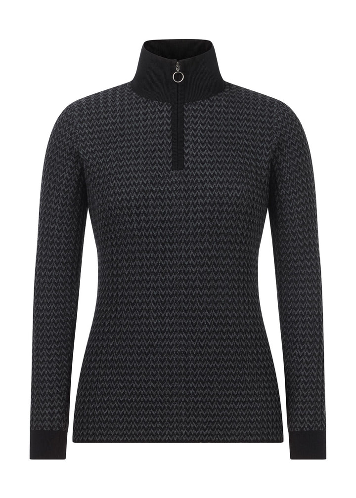 Ariat Quarter Zip Herringbone Sweater
