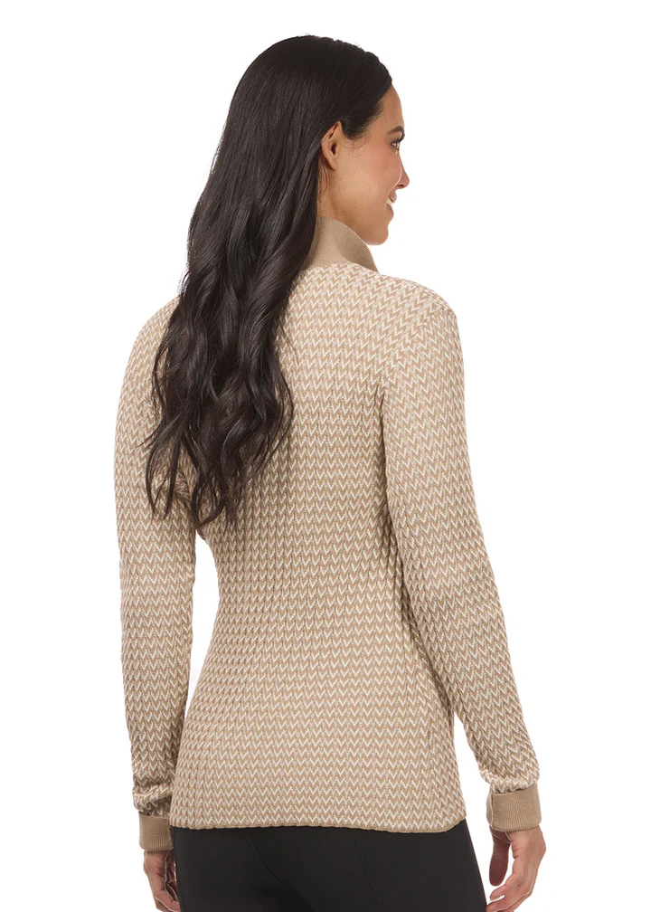 Ariat Quarter Zip Herringbone Sweater