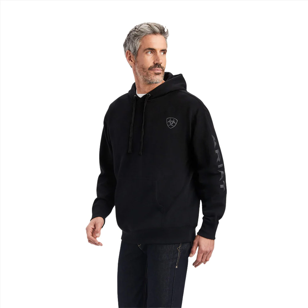 Ariat men's logo hood - Black