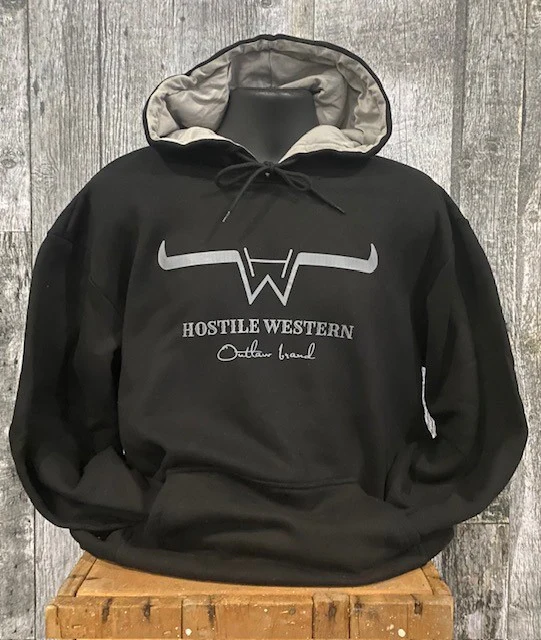 Hostile Western black hoodie