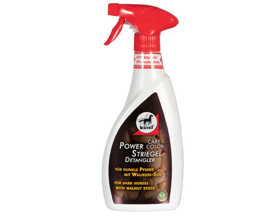 Leovet power detangler with walnut