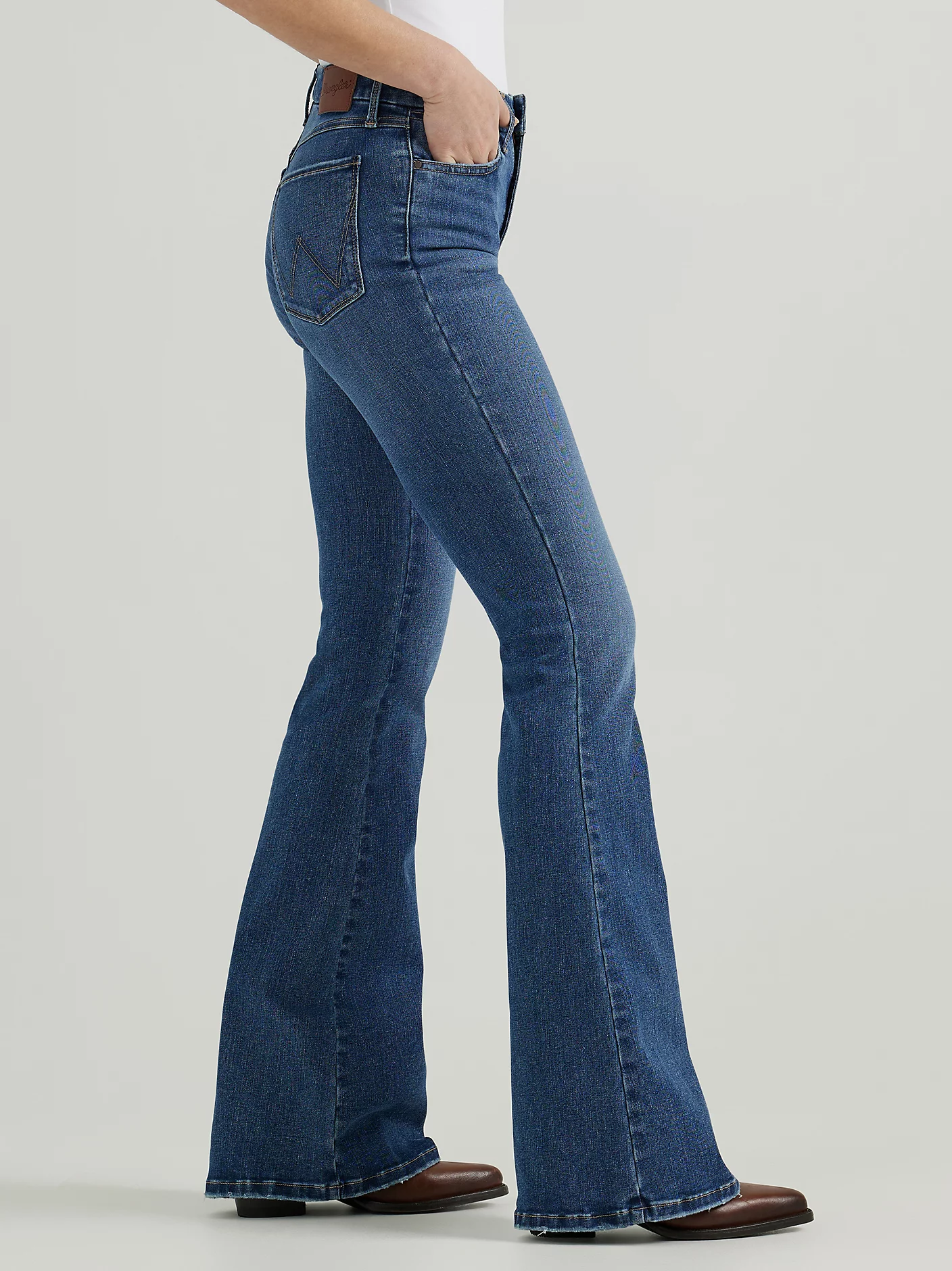 Wrangler Bespoke High Rise Flare Jeans - Lily