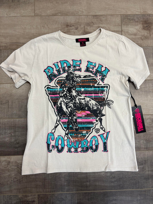 Rock & Roll Ride Em' Cowboy shirt - Small *SALE*