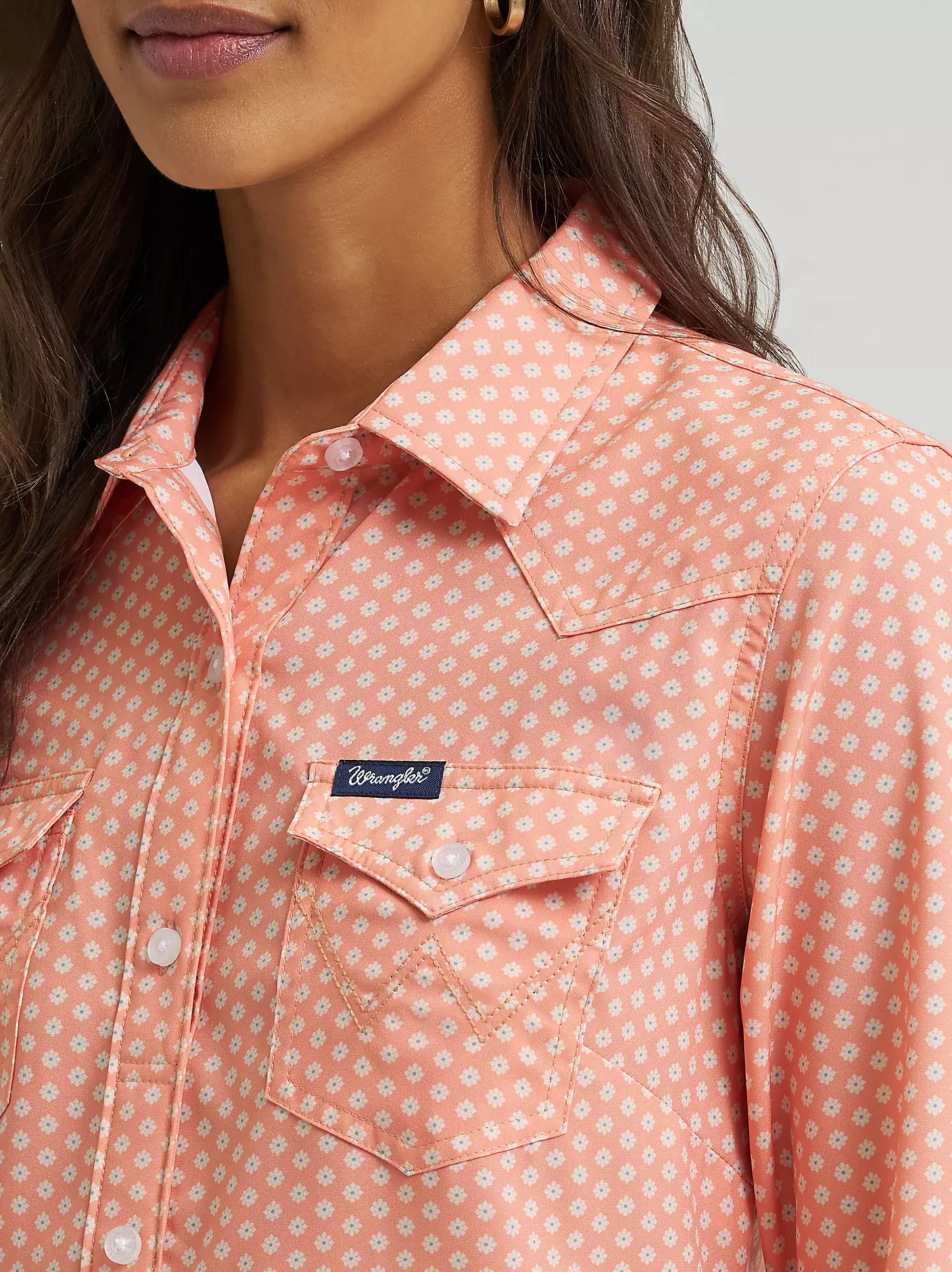 Wrangler Aria performance shirt - Orange
