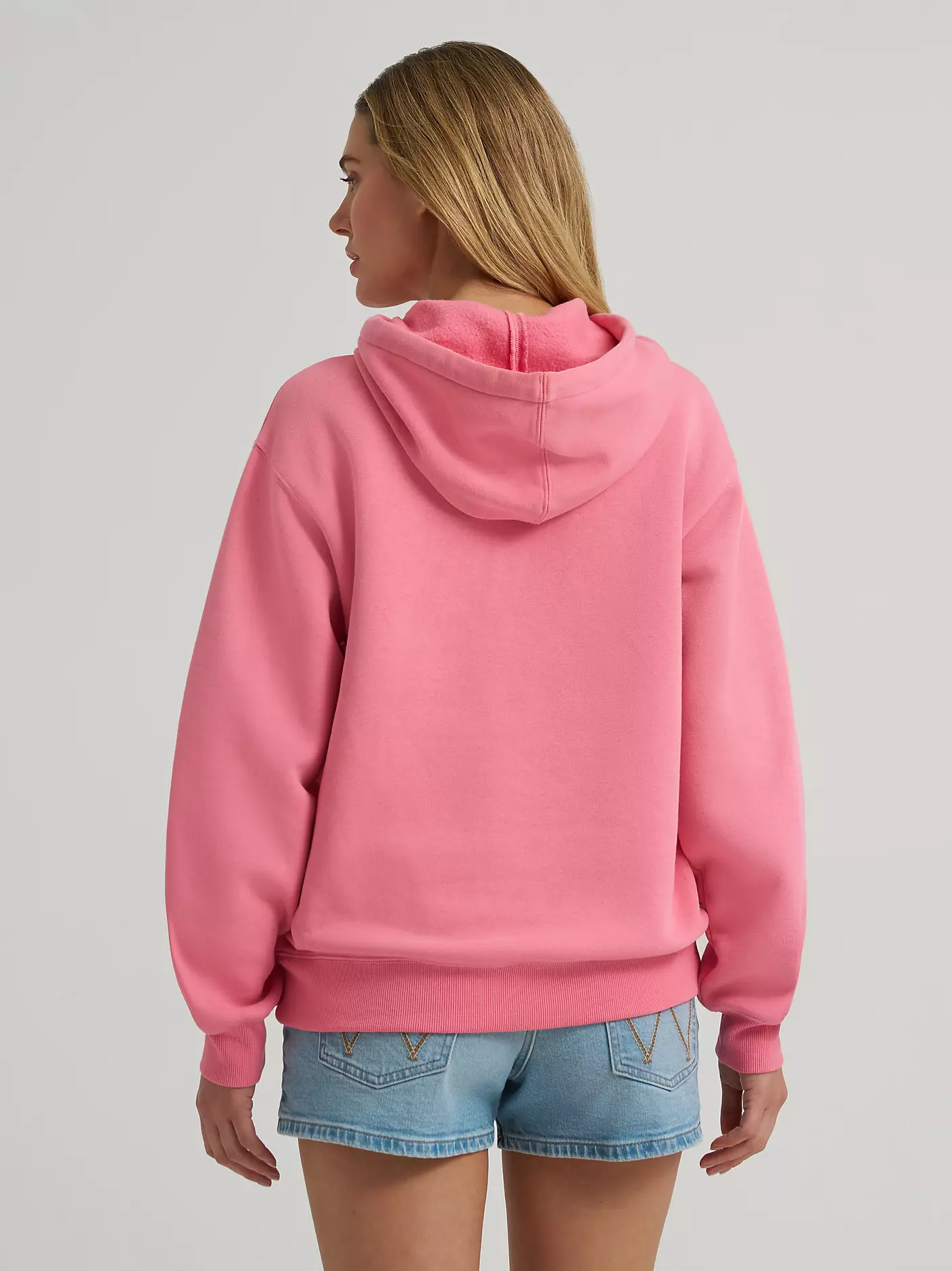 Wrangler Wide Open Spaces Logo Hoodie - Strawberry Pink