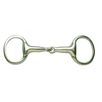 Cavalier pony single jointed eggbutt bit - 4.5"