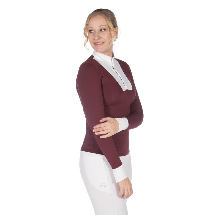Chemise de concours à manches longues HKM Virginia