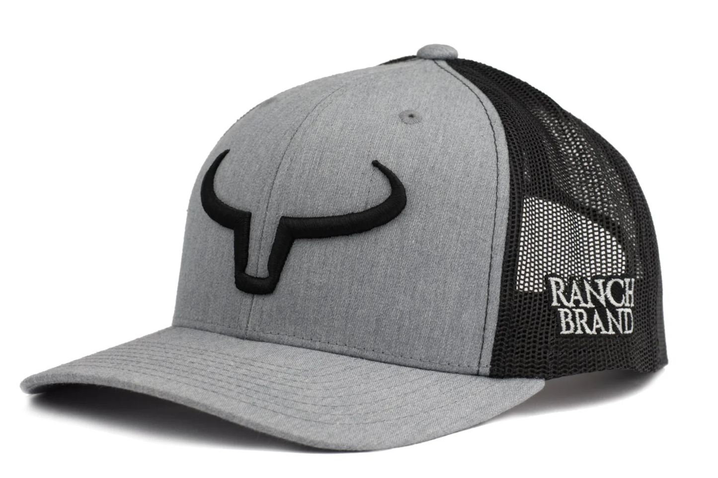 Ranch Brand Rancher mesh cap - Gray and black mesh/Black logo