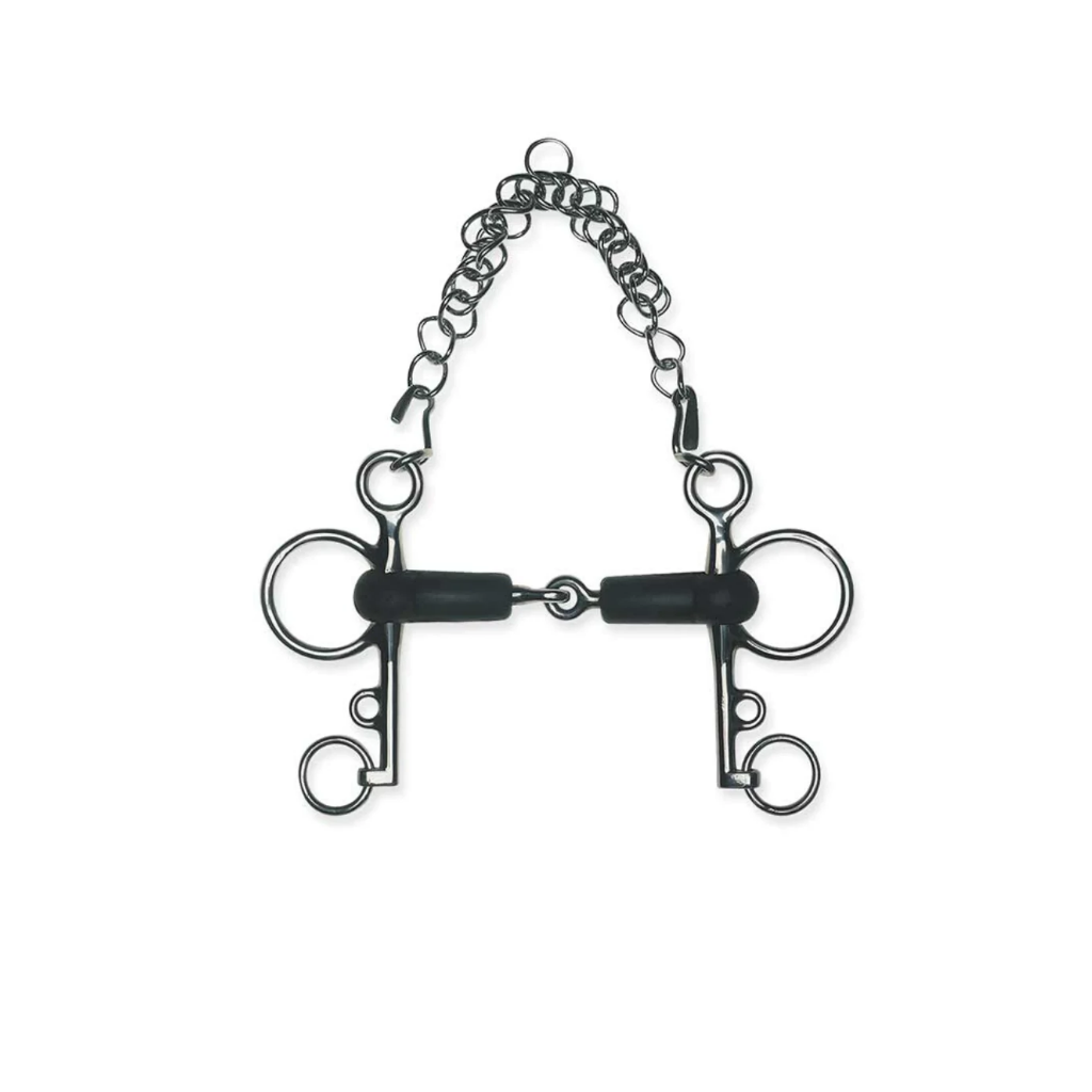 Mors pelham en caoutchouc Pessoa Metalab SS - 5 1/4''