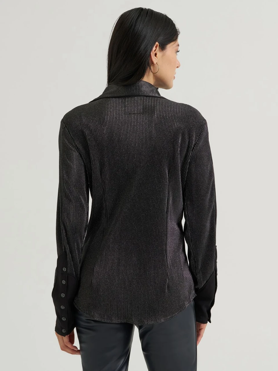 Wrangler X Lainey Wilson shimmer snap top - Night