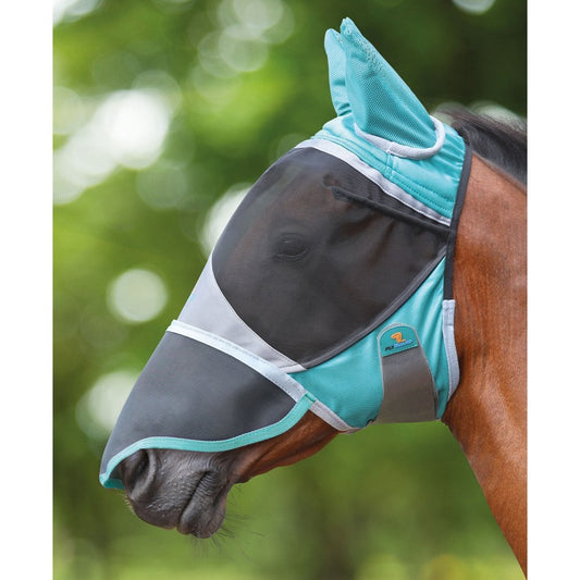 Shires Deluxe fly mask with ears and nose