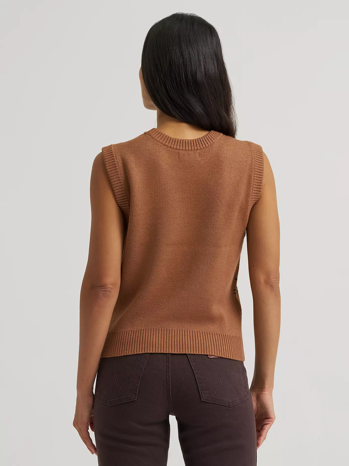 Wrangler Horse sweater vest - Brown